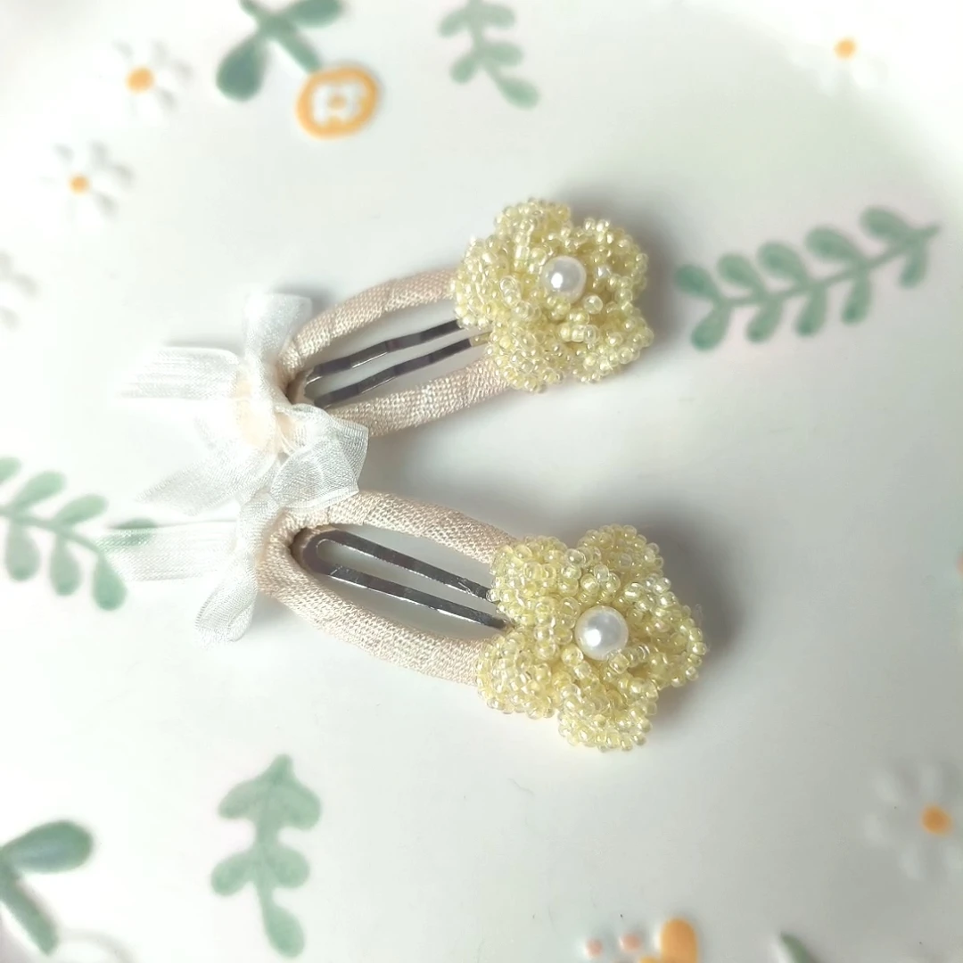 珠珠韩风小花bb夹4512