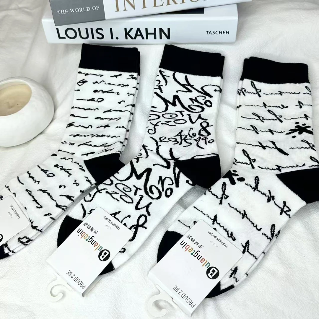 外贸法国订单棉质女袜-DC