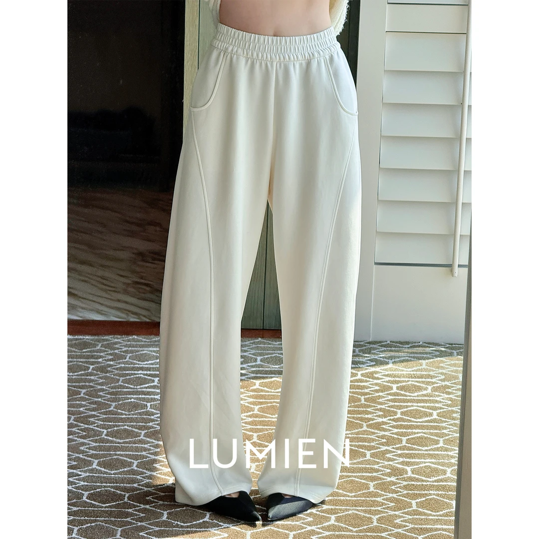 【LUMIEN】欧若风兰精莫代尔空气层百搭休闲裤LX5CKK050/LX5CKK046