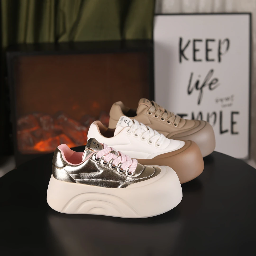 【淘爱朵●泡芙】时尚厚底增高6cm潮流百搭女士休闲鞋58812