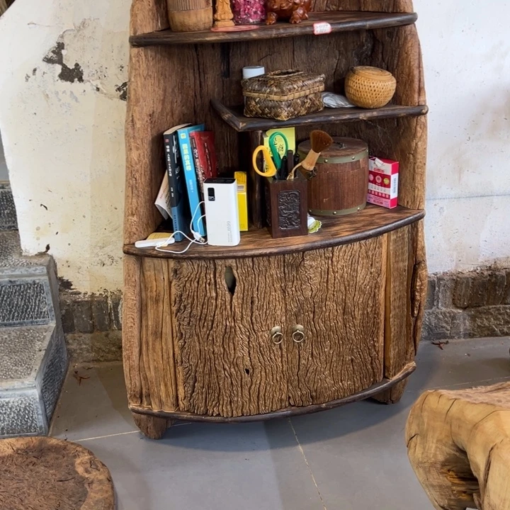 H***会木铁栎木烂木头老物件柜子