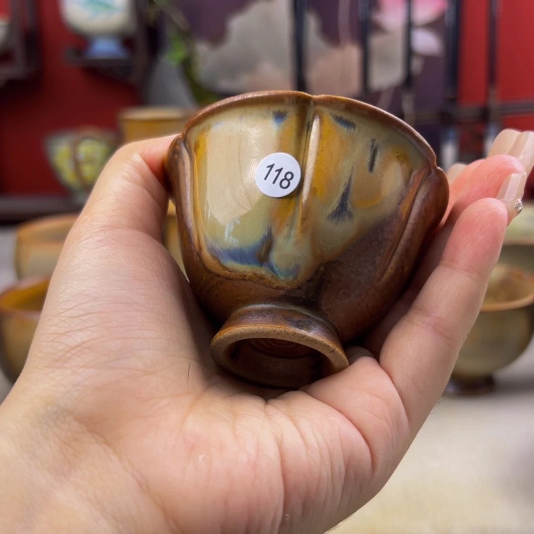 杯纯手工柴烧主人杯