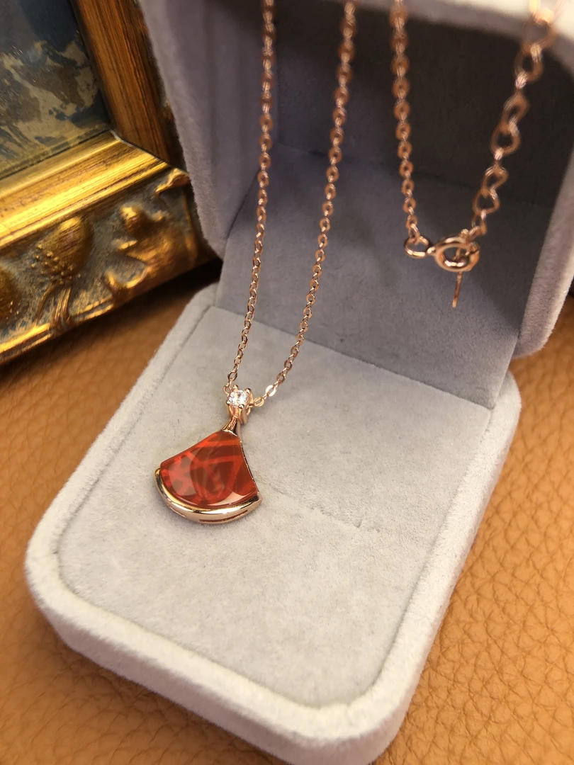 坠链均925银 Y3714 925银FR★【小红裙】项链