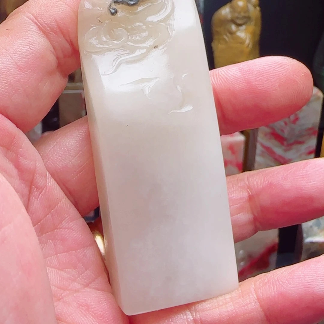 昌化石羊白地印章
