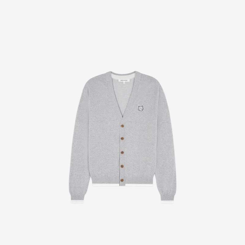 【折扣甄选】Maison Kitsune男女同款春夏大胆玩色狐狸针织开衫