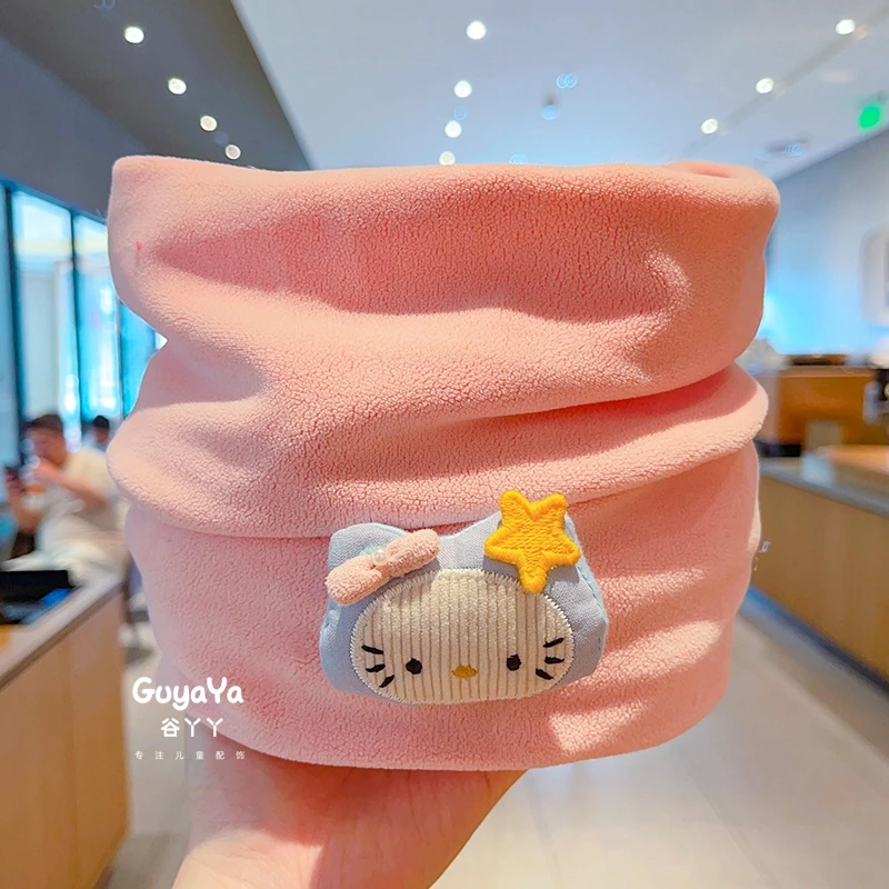 儿童卡通围巾男女童秋冬季防风保暖护颈围脖婴儿宝宝高弹力脖套