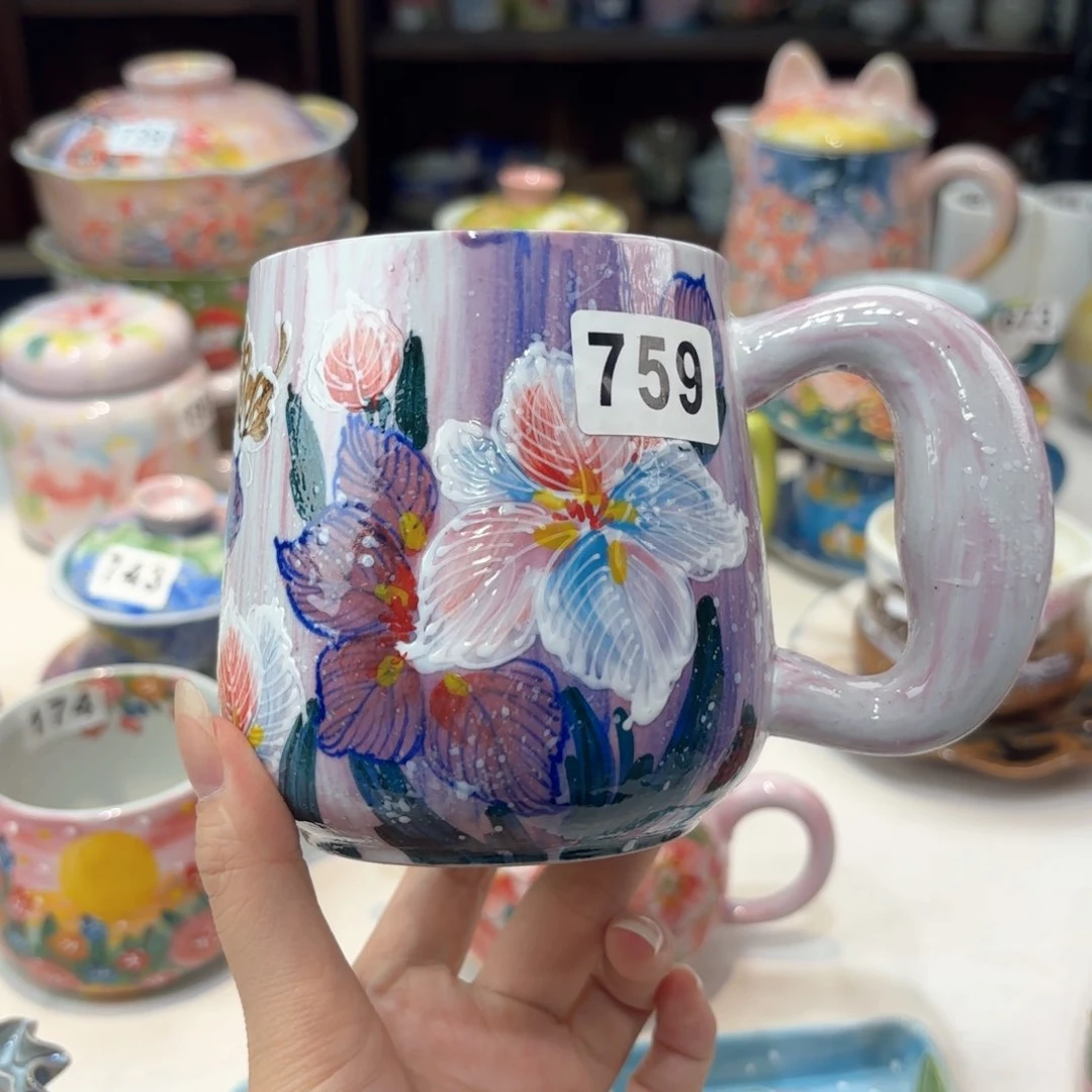 景德镇手绘高温釉下彩陶瓷茶具