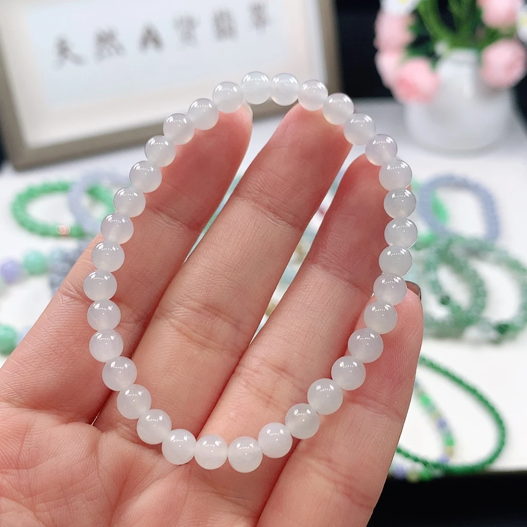 翡翠未镶嵌手链5.3mm