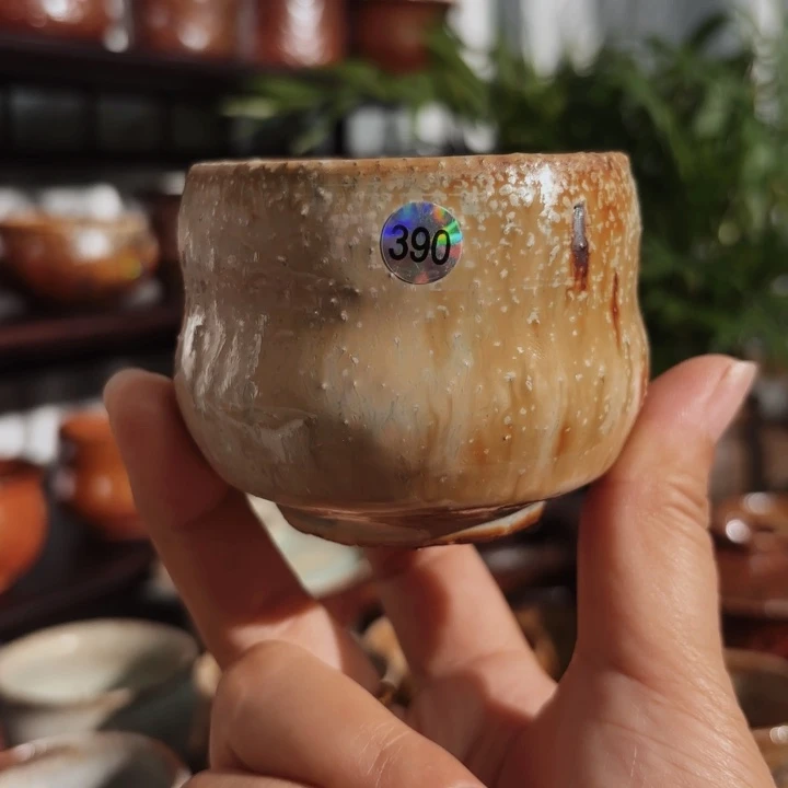 摆件志野柴烧主人杯