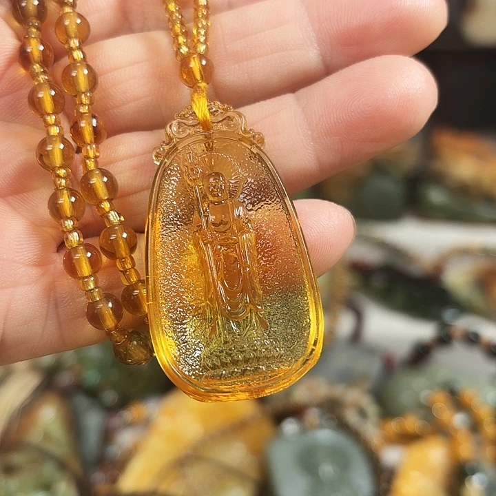 和田玉（青玉）颈饰未镶嵌