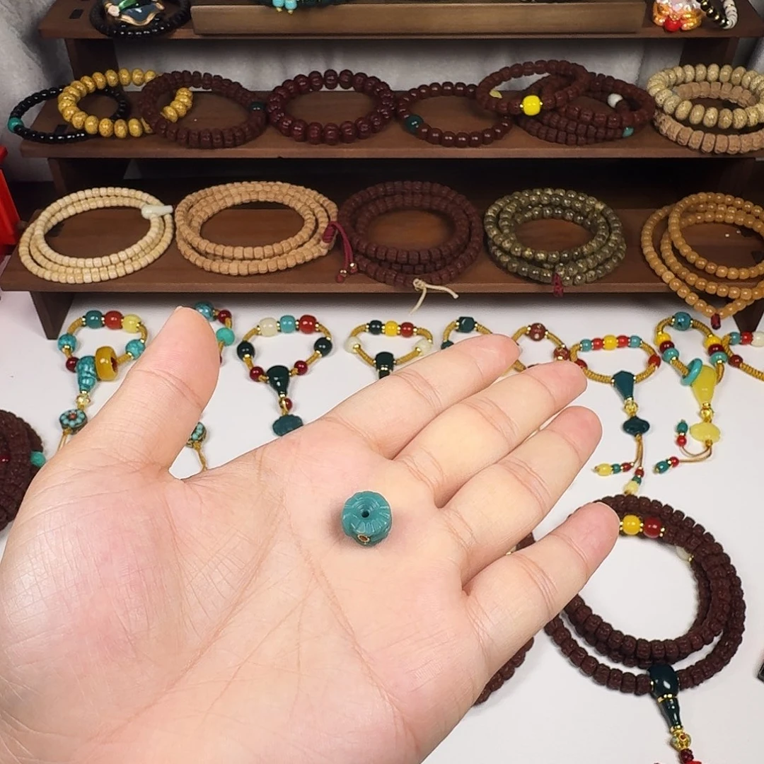 琉璃磁石琉璃羽毛扣，1.2尺寸