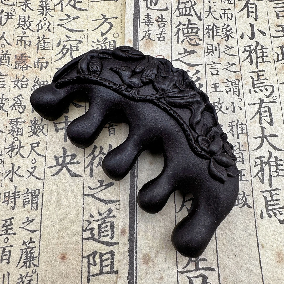 慈禧香发梳何首乌喜上梅梢并蒂莲（拍一发二）