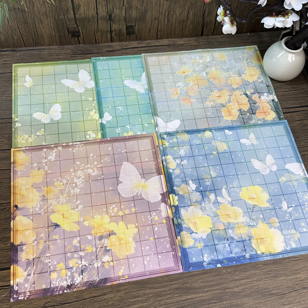 【花栖】微喷蜡染绢纸日课写感独特丝滑小楷行书练字