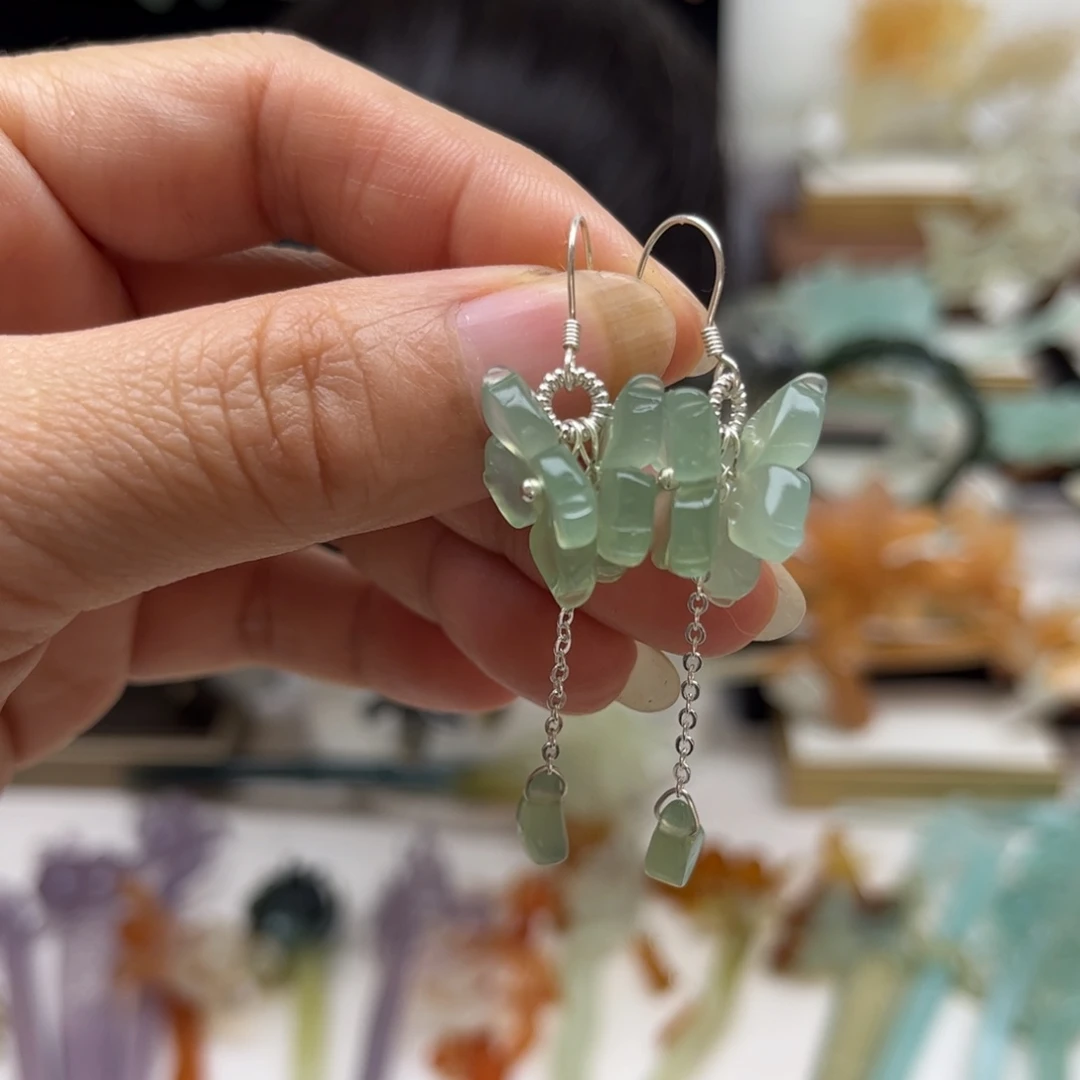 蛇纹石玉合金发簪