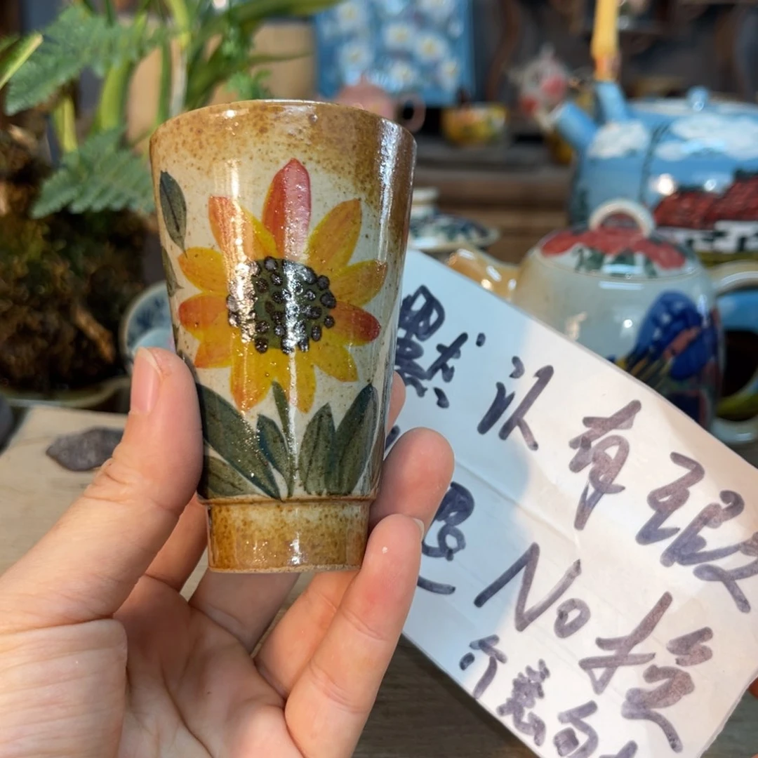 杯阿*素浅陶瓷手工手绘