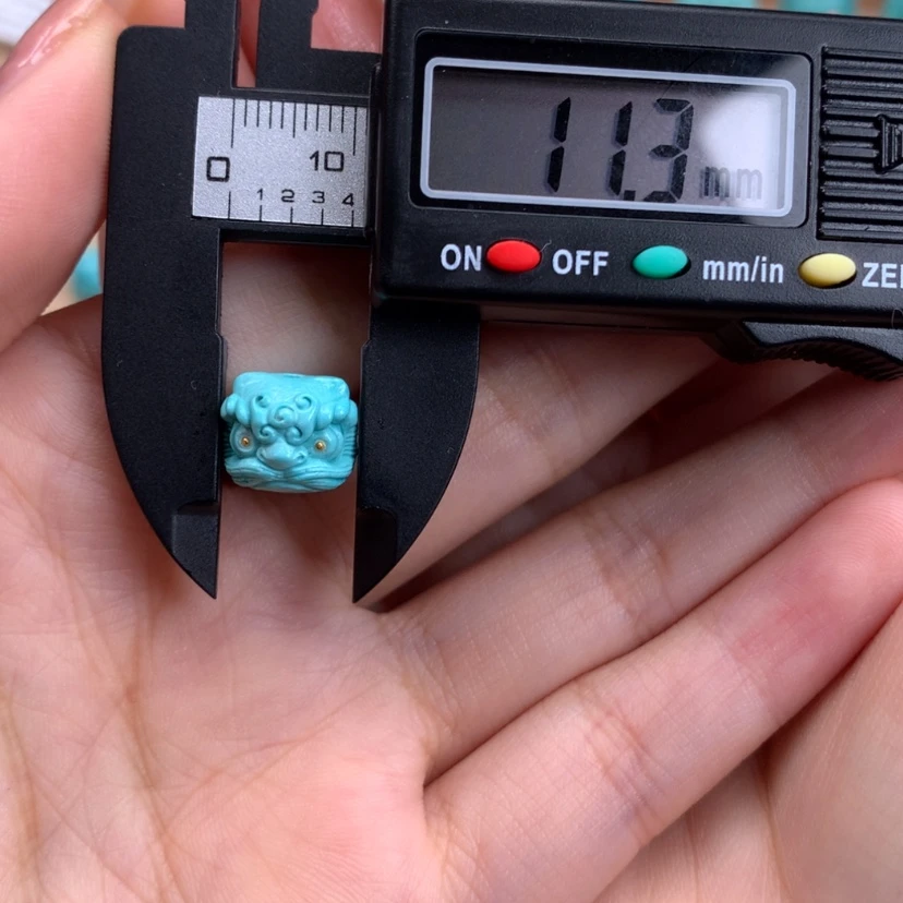 【闪购商品】绿松石醒狮未镶嵌