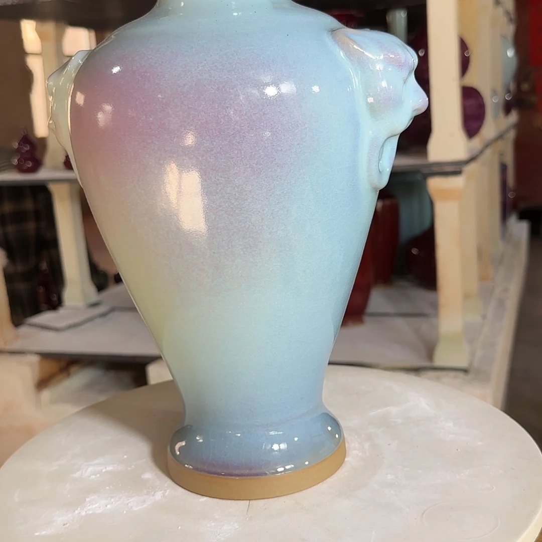 摆件瓷郑家钧窑摆件