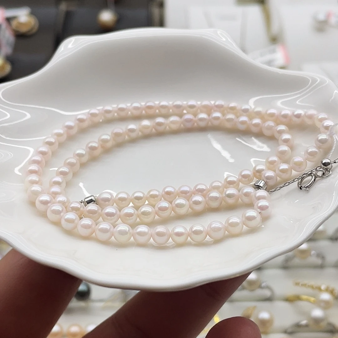 海水珍珠银S925镶嵌颈饰