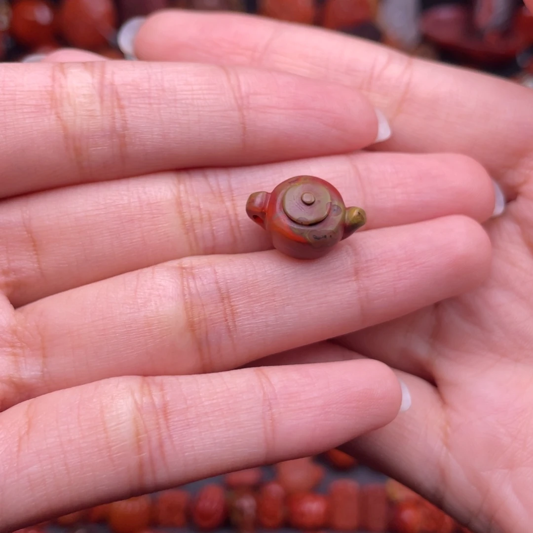 南红玛瑙未镶嵌配饰包浆把把壶款
