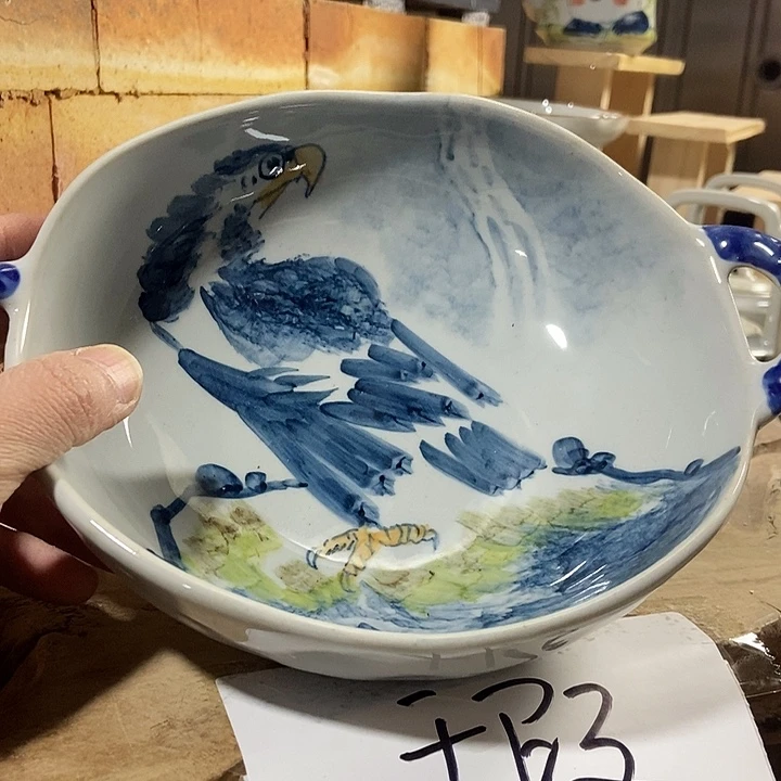 微瑕 景德镇手绘高温釉下彩