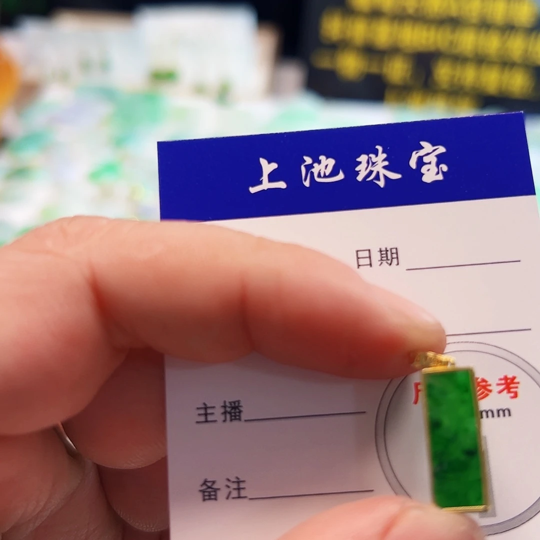 翡翠颈饰18K金镶嵌土**?翡翠