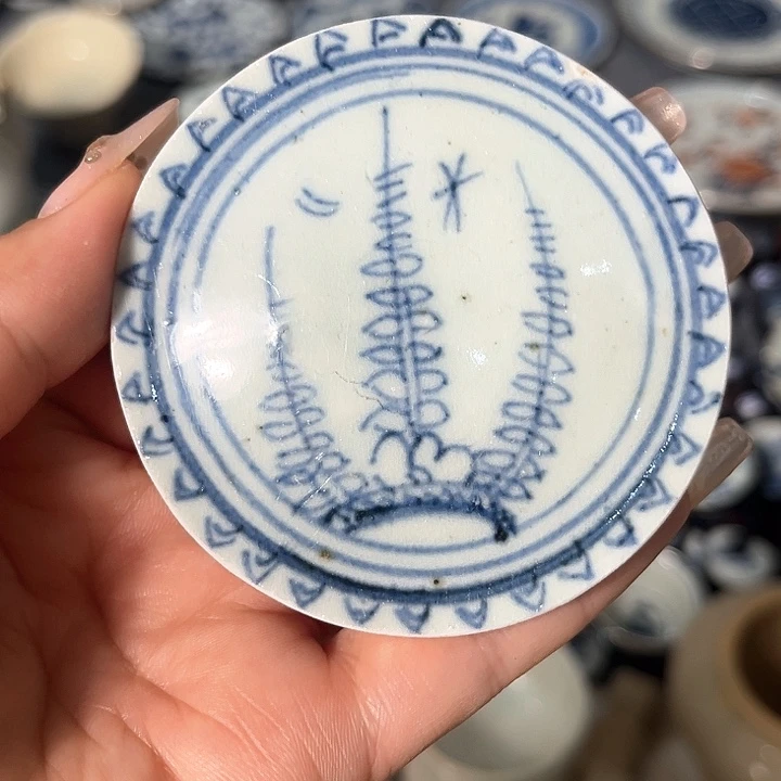 瓷片瓷片茶托喝茶非常不错