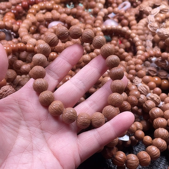 手串猴头核桃1.3麒麟纹同尺磨盘风羽