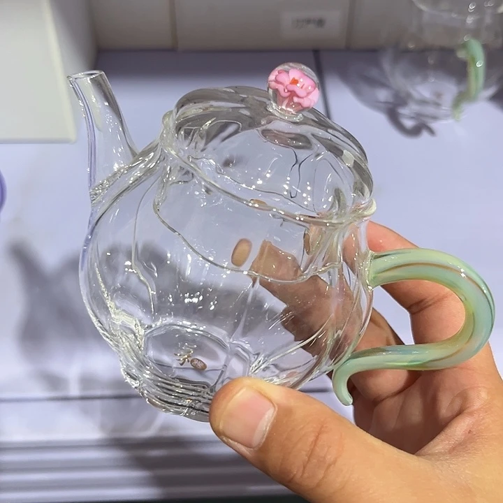 侧把小泡壶 绿玛瑙