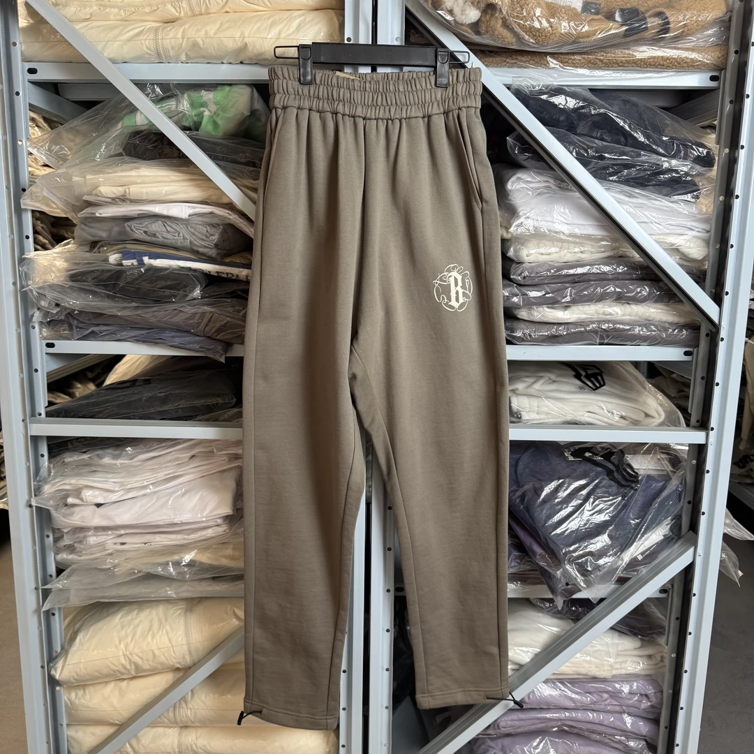 BLS花体B字印花宽松直筒卫裤K2546水泥灰