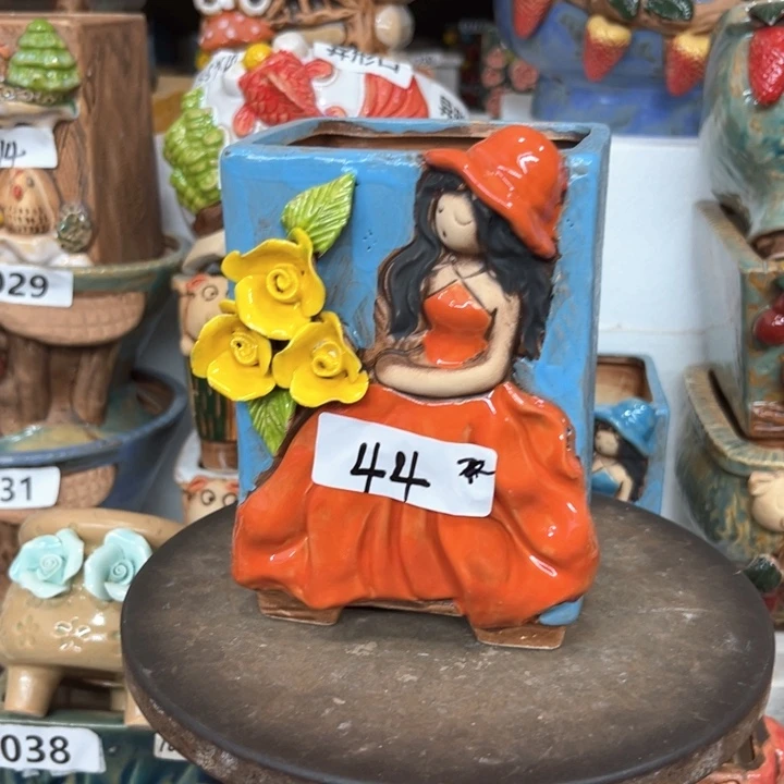 紫砂花盆粗陶材质多肉花盆