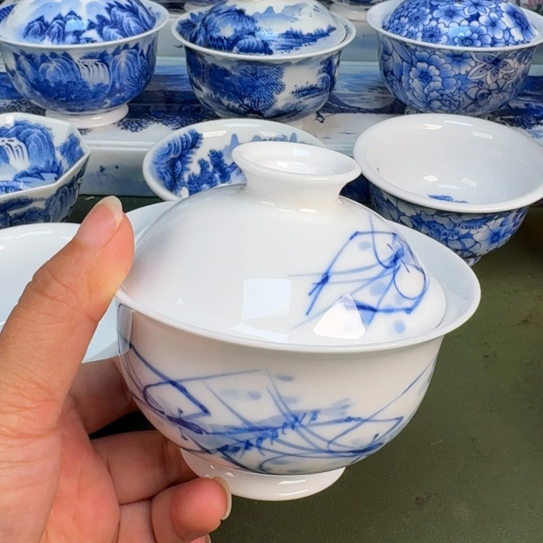 景德镇纯手绘茶具圆圆２２