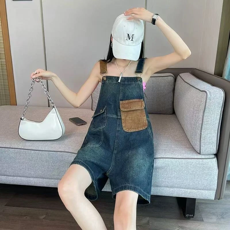 【东拼西凑】百搭背带裤女