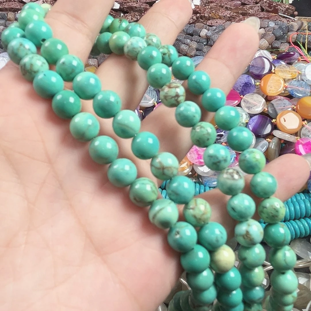 玛瑙/玉髓合金珠宝半成品A707。8mm一条