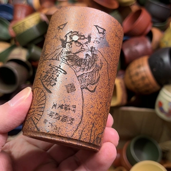 紫砂茶杯全手工紫砂主人杯