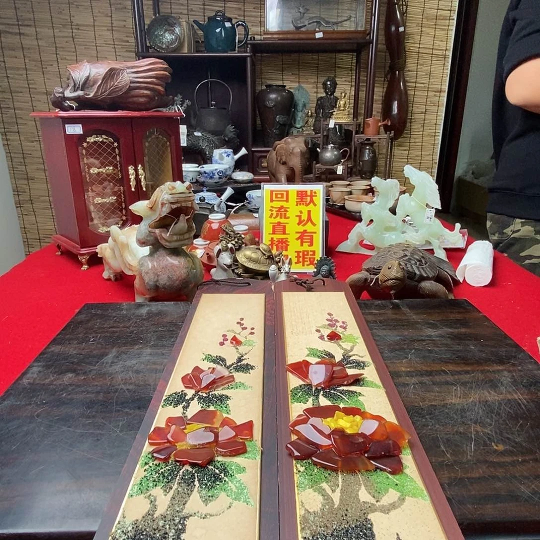 木制家用挂饰一对c9
