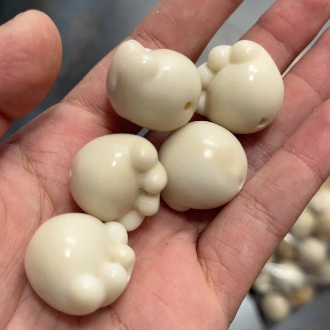 【闪购商品】白玉菩提吊坠z/18-20 5颗象牙果猫爪瑕疵不售后