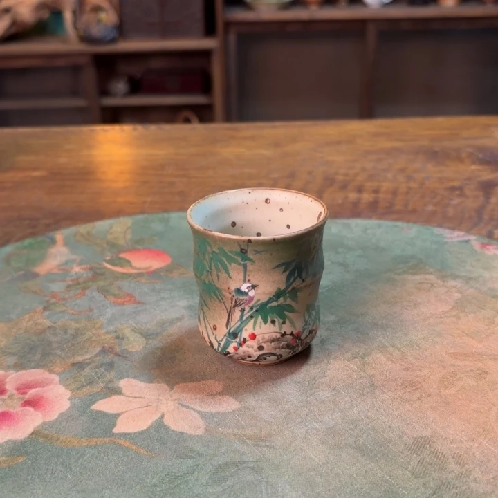 柴烧纯手工手绘陶瓷