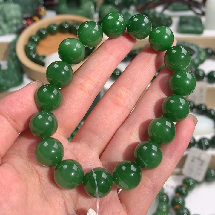 手串未镶嵌和田玉（碧玉）