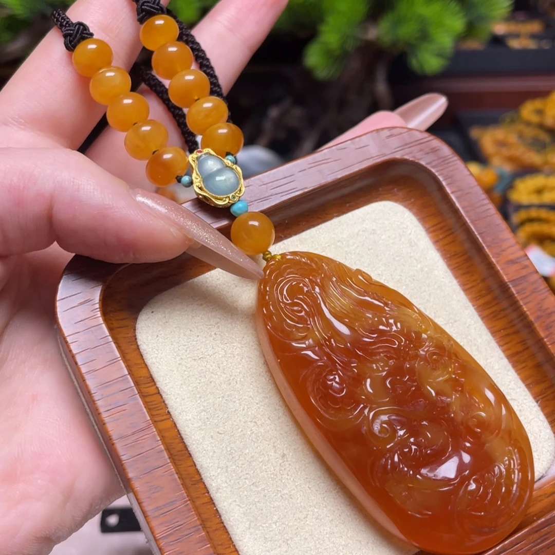 蜜蜡颈饰未镶嵌项链