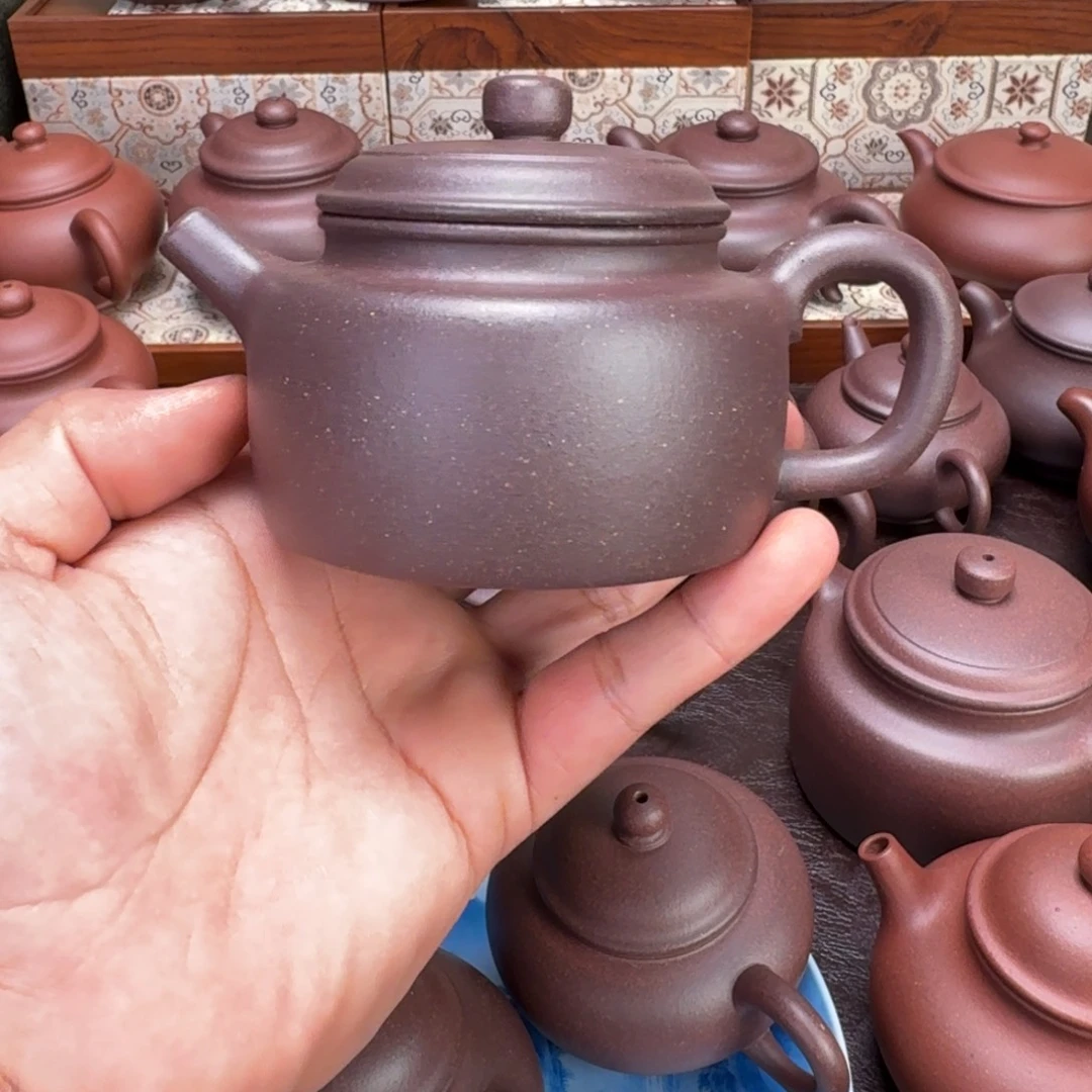 9***7紫砂茶壶原矿紫泥德钟200cc