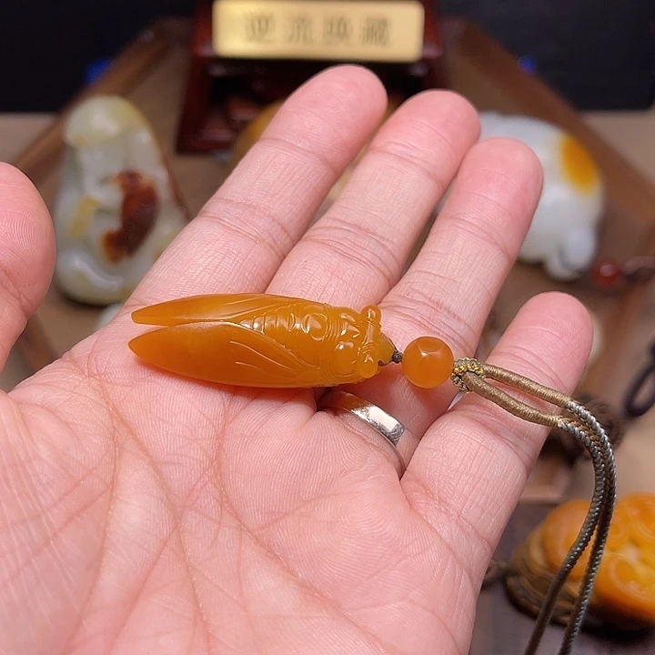 汤***生和田玉未镶嵌颈饰