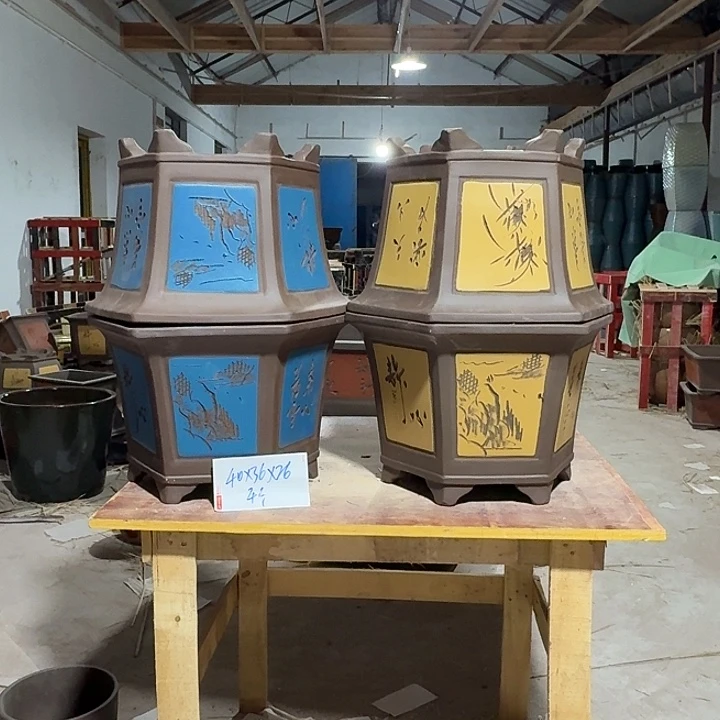 紫砂花盆紫砂花盆