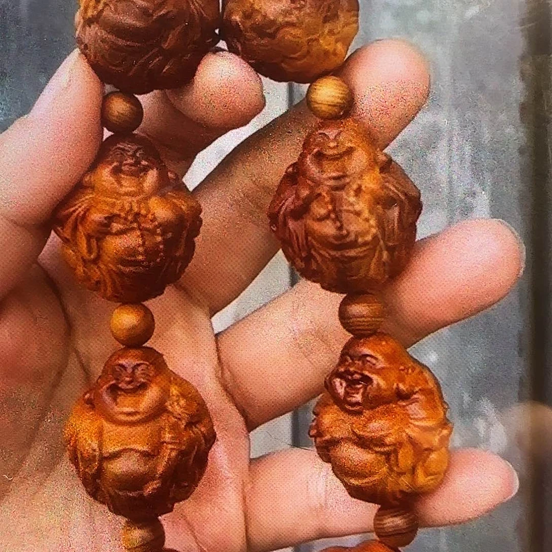 柏木（崖柏）崖柏陈化老料手持加1.2单圈做手持隔珠剩下7颗1.2