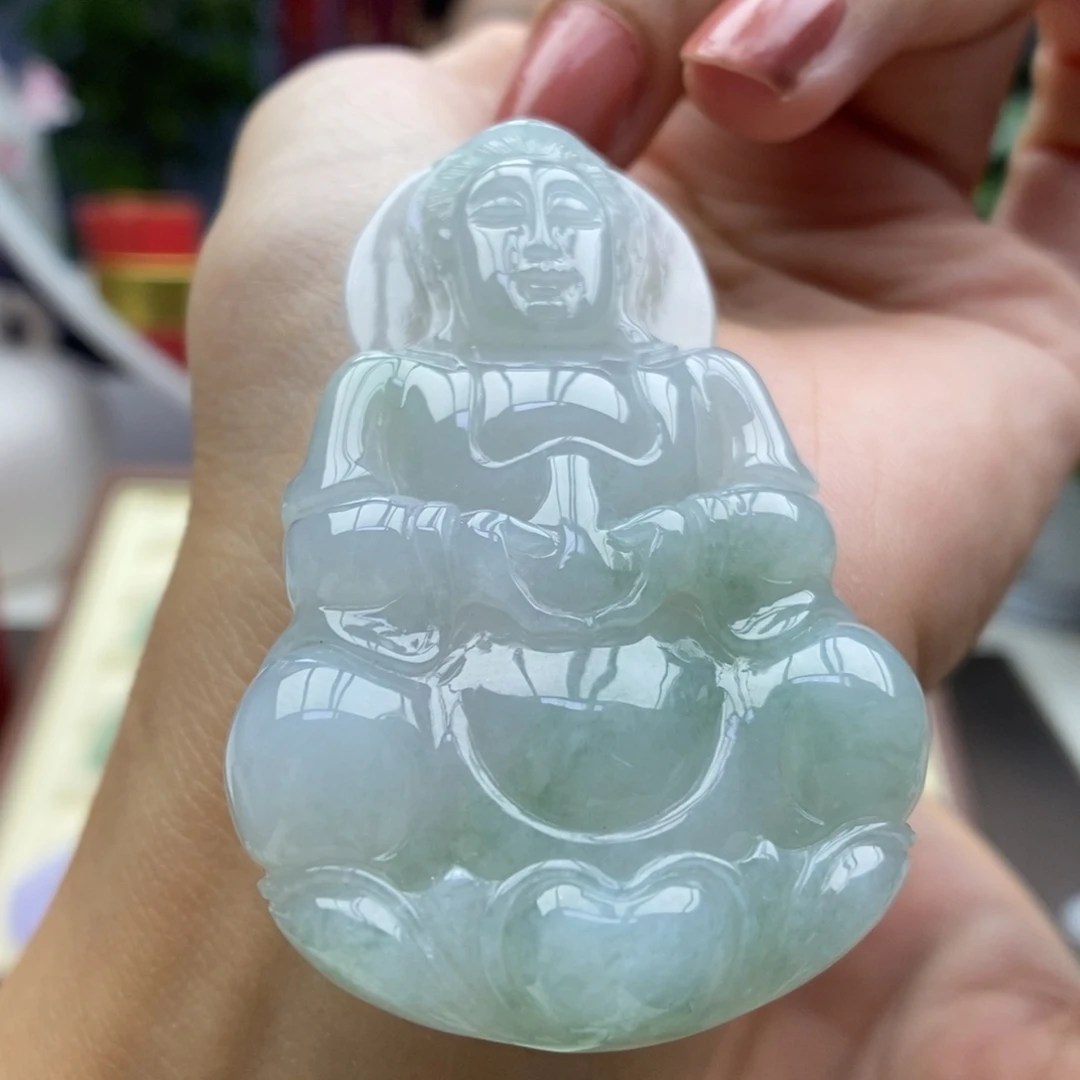 翡翠未镶嵌颈饰吊坠29