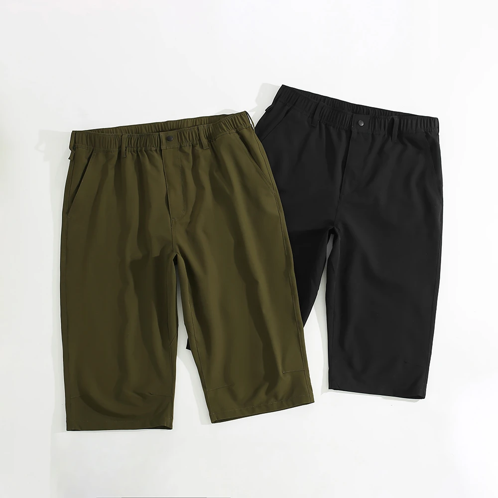 宠粉浮力 日系户外机能七分裤男加肥加大码200斤胖子松紧腰中裤夏