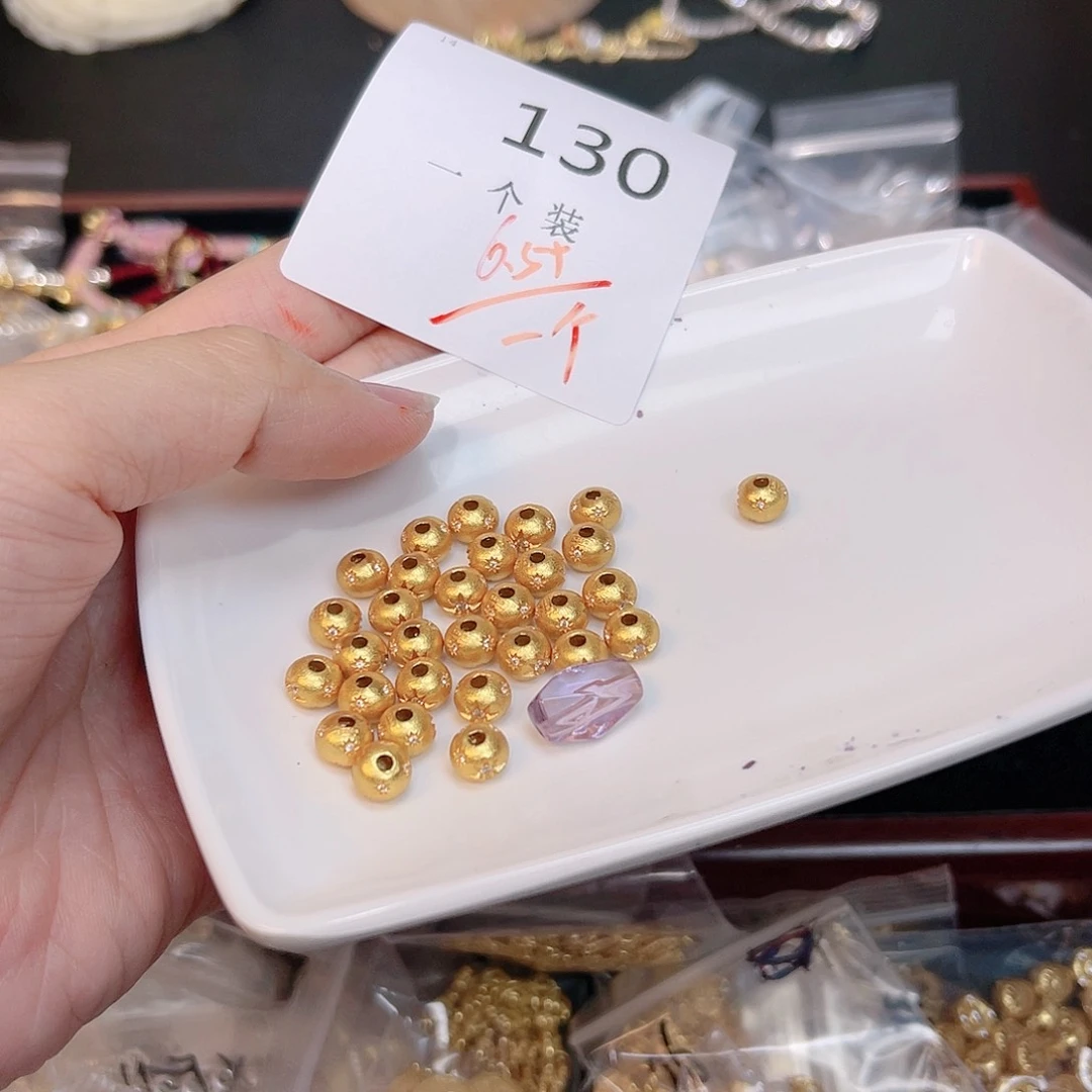 紫晶珠宝半成品银S925镀金镶嵌130