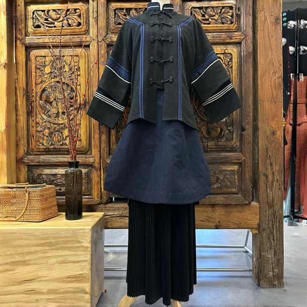 昂卡赛诺民族风老土布三件套