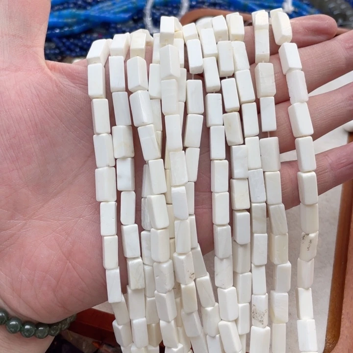 玛瑙/玉髓合金珠宝半成品一条5x12mm车车管珠