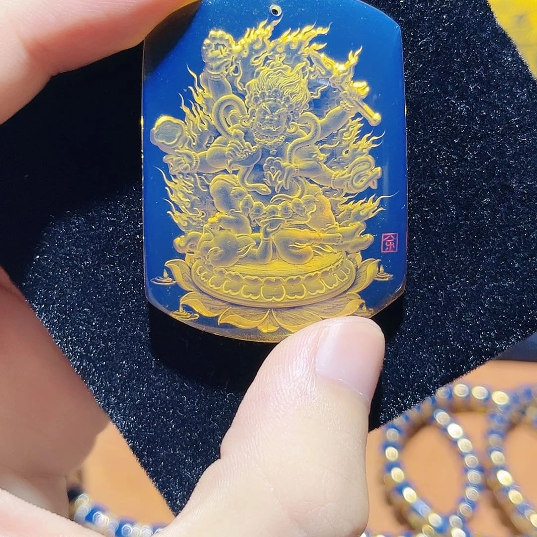 蓝珀未镶嵌珠宝奇石531大黑天
