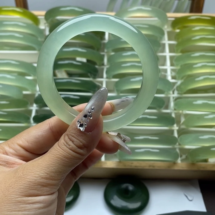 ****吖蛇纹石玉合金手镯